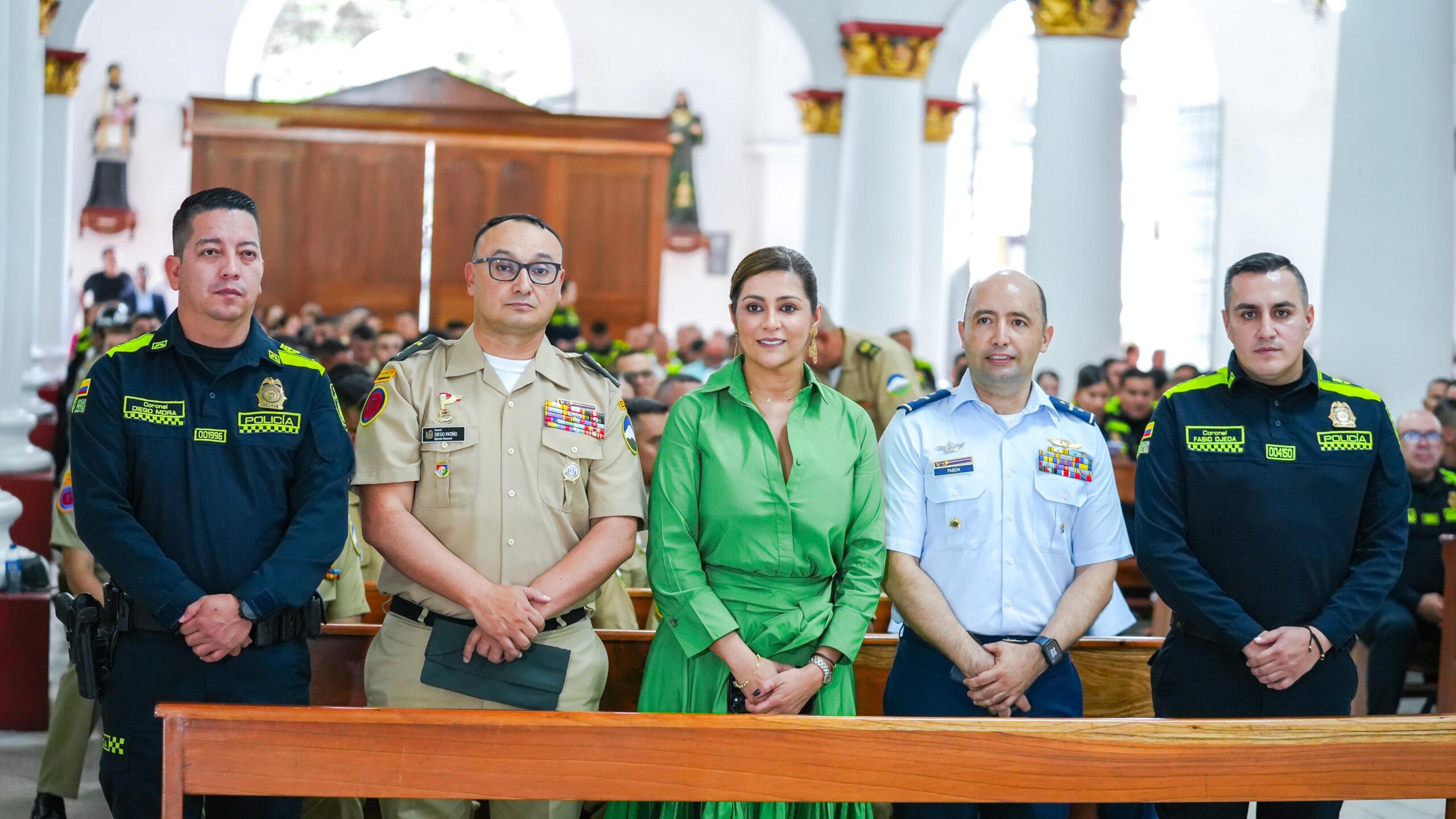 En misa por la Fuerza Pública, Gobernadora envía un mensaje de fortaleza a militares y policías