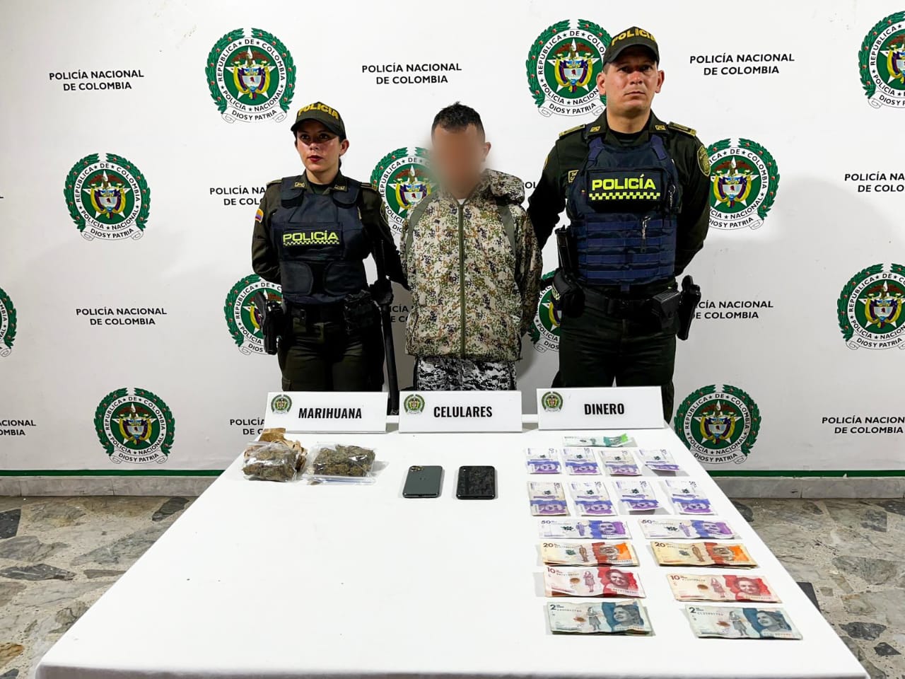 Cayó alias ‘Vegueta’ cargado de dosis de marihuana en Ibagué