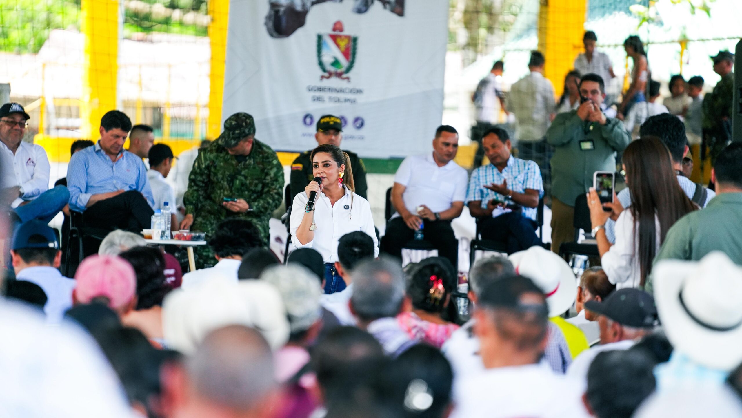 Gobernadora del Tolima hace presencia en la Mesa Nacional con arroceros de Colombia