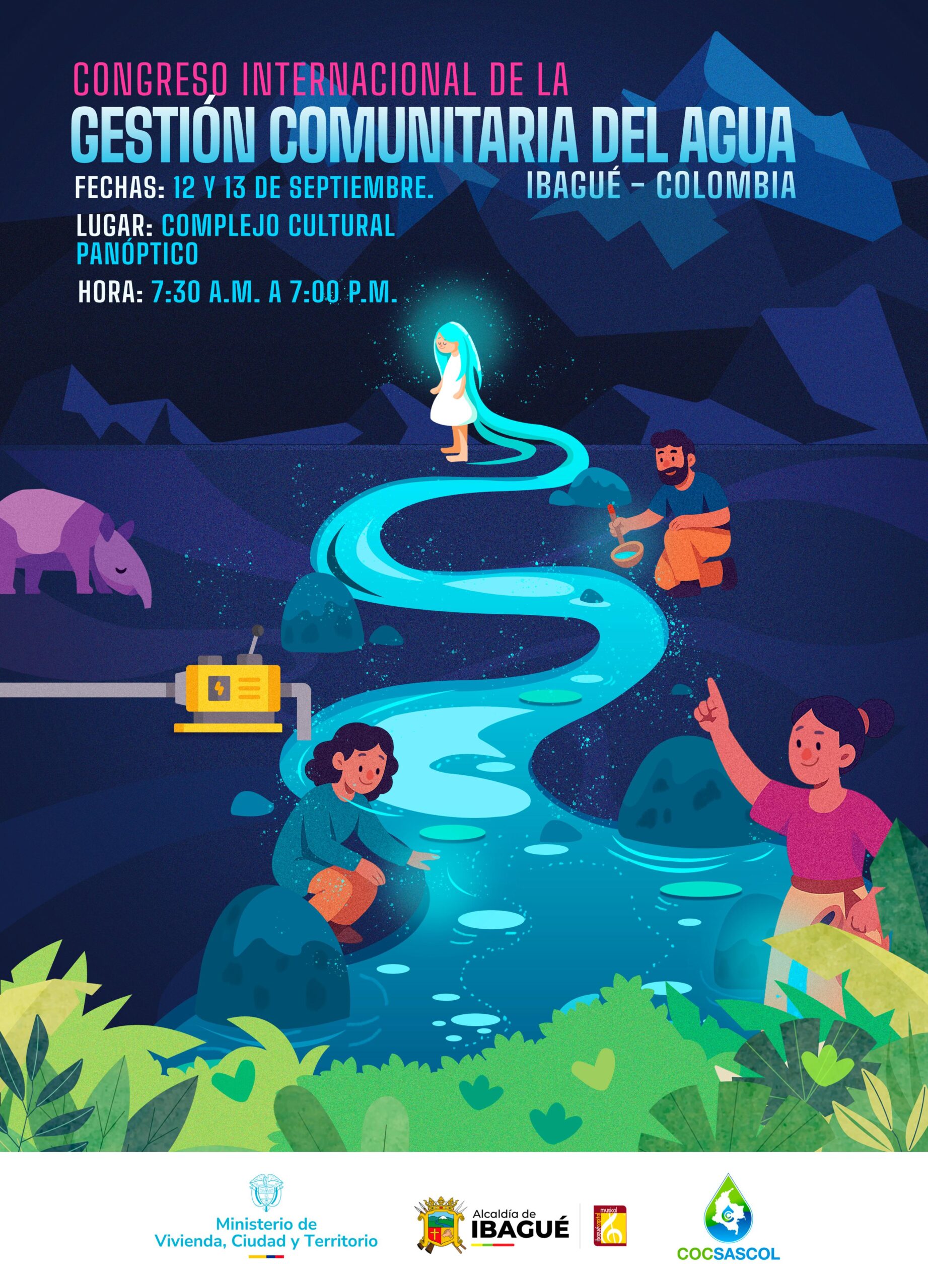 En Ibagué se realizará el Congreso Internacional de la Gestión Comunitaria del Agua