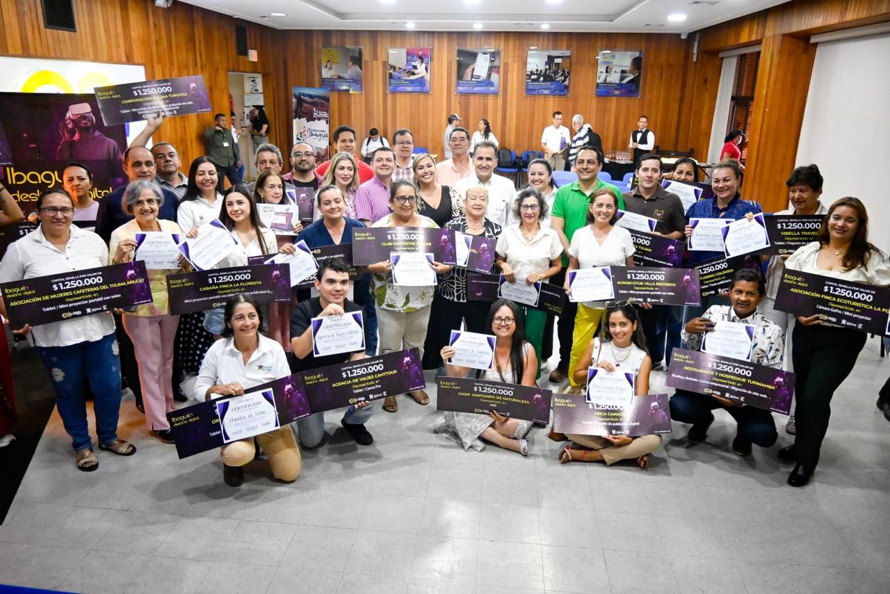 Alcaldía entregó capital semilla a prestadores de servicios turísticos en Ibagué