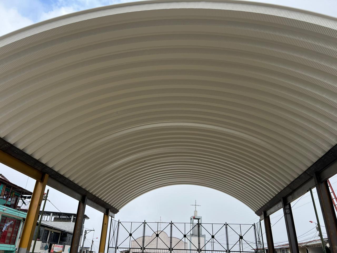 Alcaldía instaló cubierta deportiva en corregimiento San Juan de la China