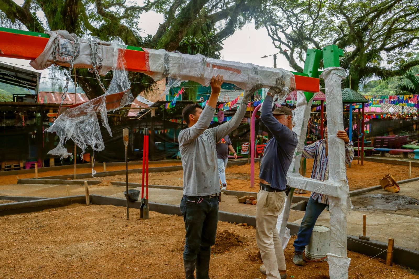 Sin contratiempos avanzan las obras del Parque de San Bernardo