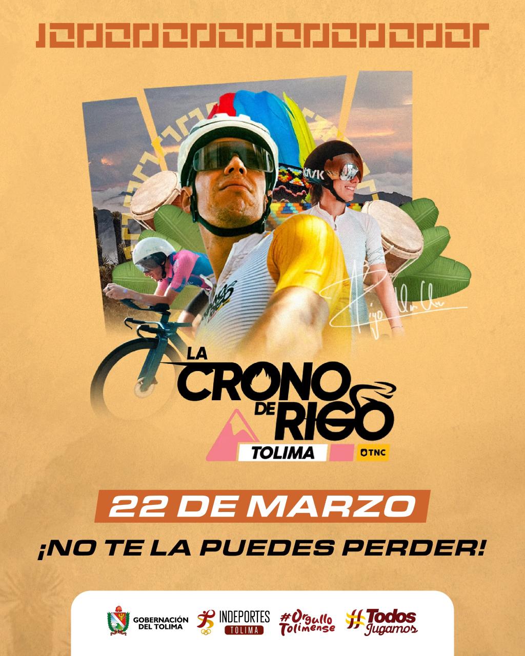 La Crono de Rigo se tomará al Tolima