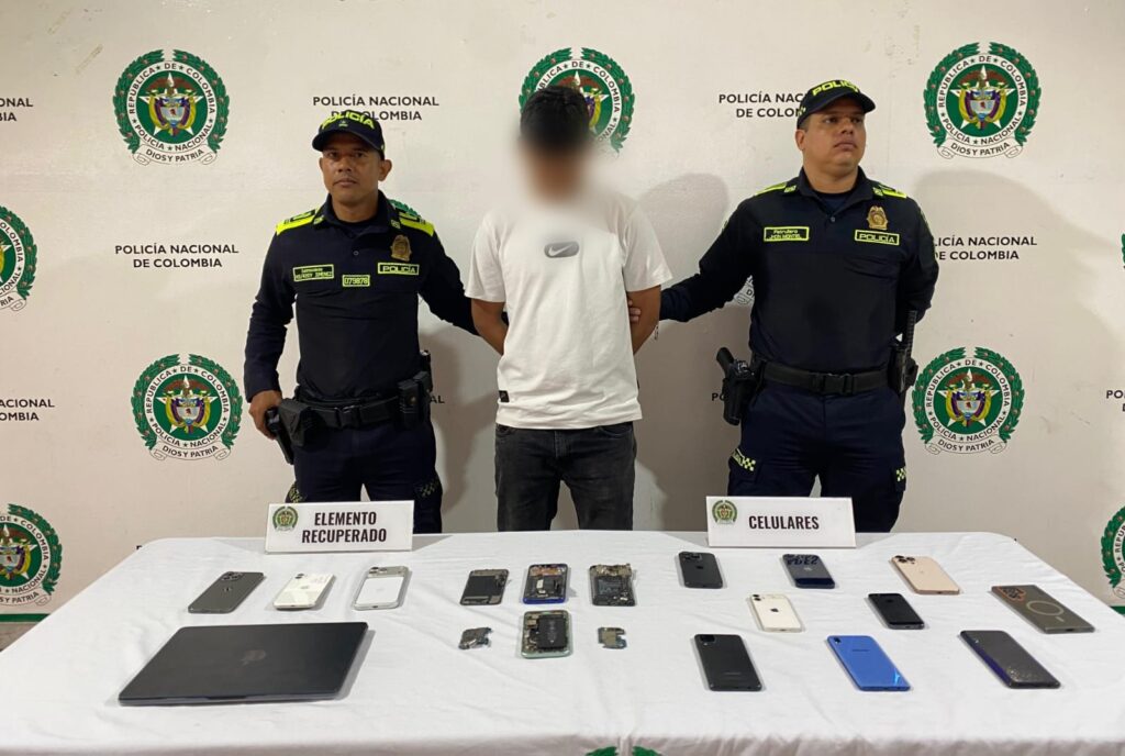 Capturaron a alias “Fercho” con dispositivos de alta gama avaluados en más de 30 millones de pesos